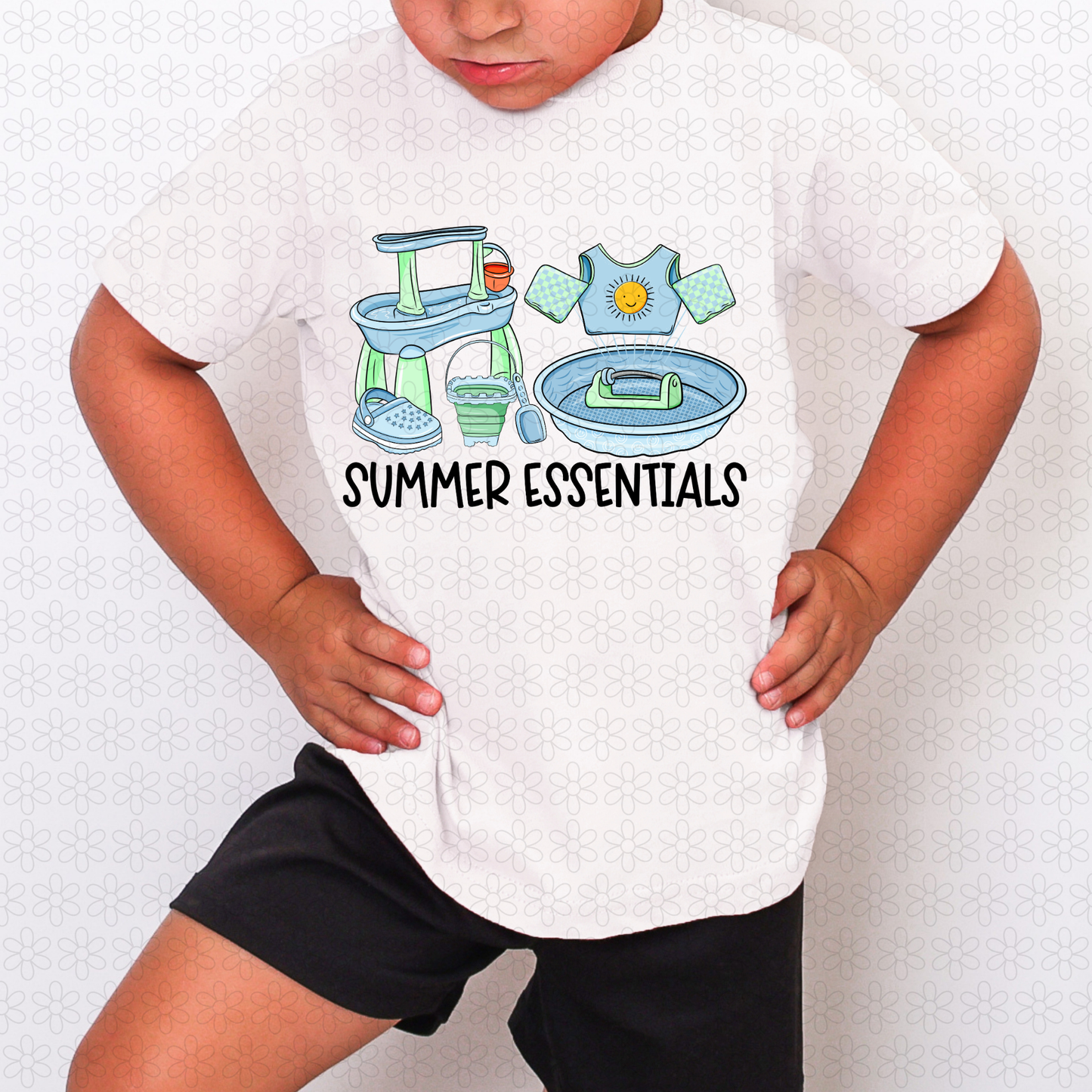 Blue Summer Essentials Completed Tee
