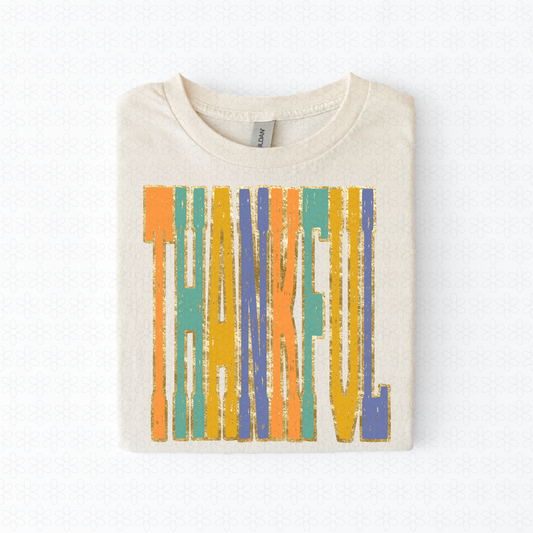 Blue and Thankful Completed Tee