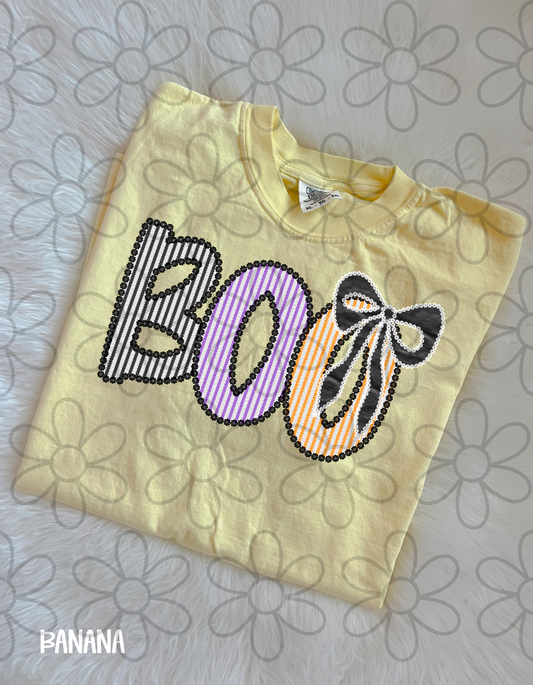 Boo Stripes Completed Tee
