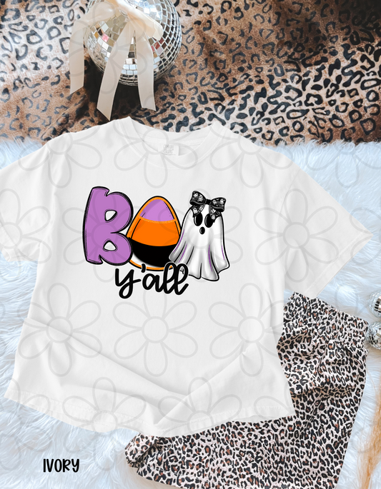 Boo Yall Ghost Kids Completed Tee