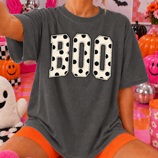 Boo Polka Dot Completed Tee