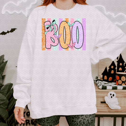 Boo Stripes Completed Tee