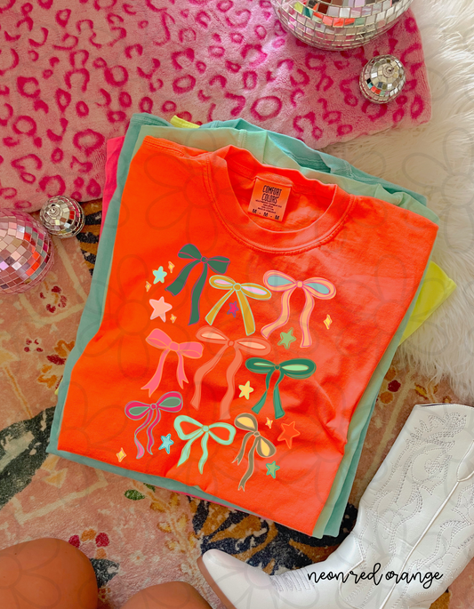 Bows & Stars Completed Tee