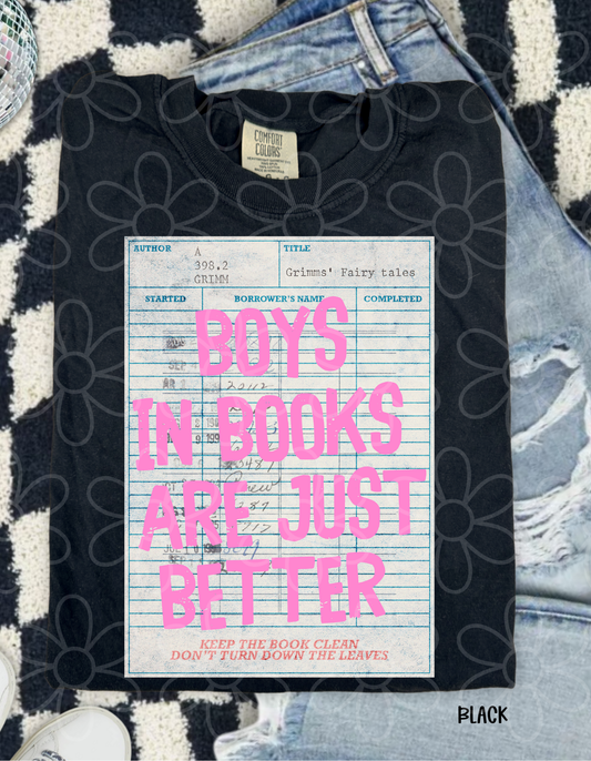 Boys In Books Are Just Better DTF Transfer