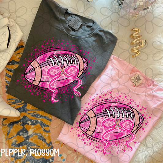 Breast Cancer Awareness Football DTF Transfer