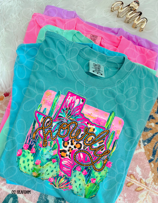 Bright Howdy Kids Completed Tee