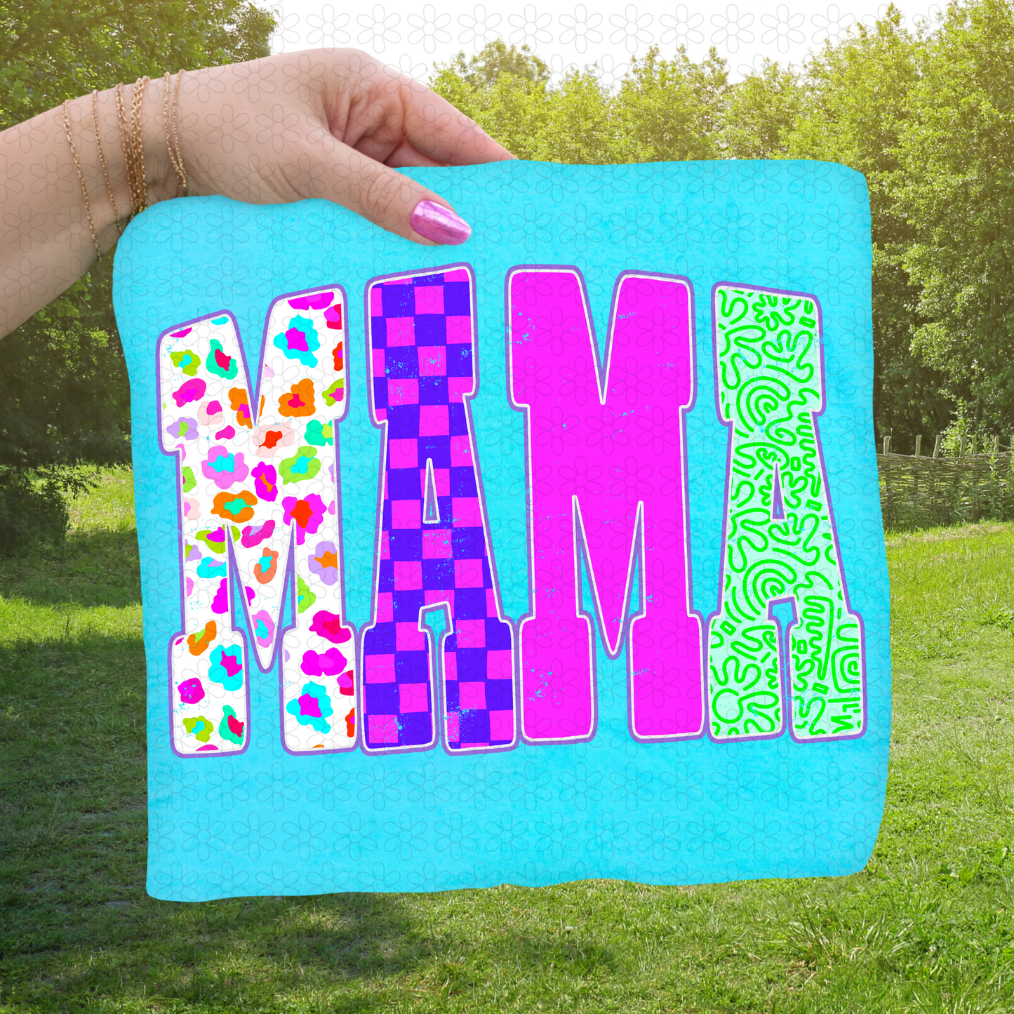 Bright Leopard Mama DTF Transfer