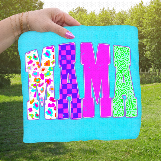 Bright Leopard Mama Completed Tee