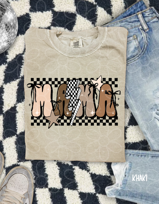 Brown Retro Mama DTF Transfer