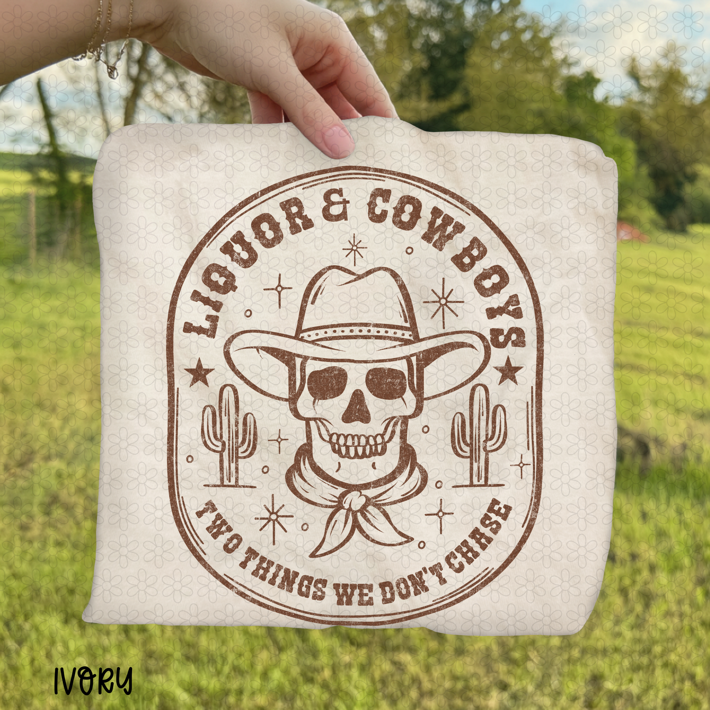 Brown Liquor & Cowboys Completed Tee