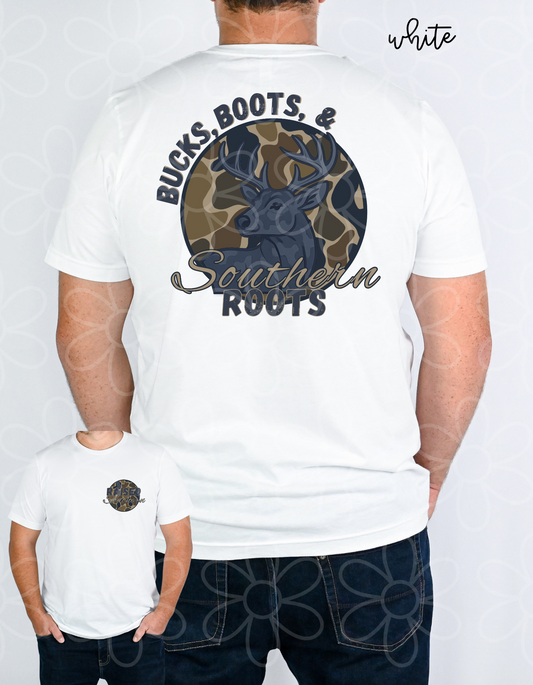 Bucks, Boots & Southern Roots DTF Transfer