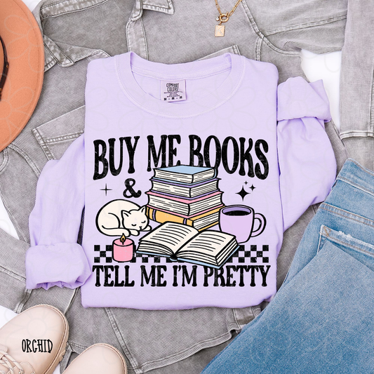 Buy Me Books & Tell Me I'm Pretty Kids Completed Tee