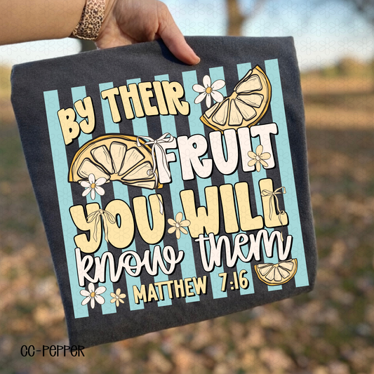 By their Fruit You Will Know Them Completed Tee