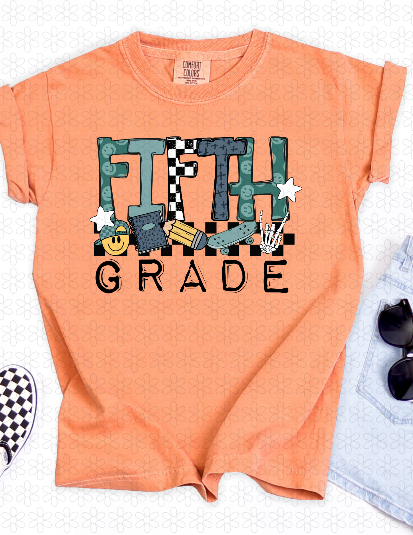 CHECKERED Grade Levels (Multiple Grade Levels) DTF Transfer
