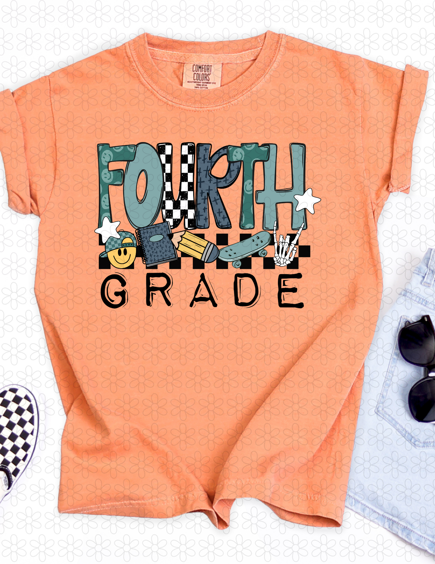 CHECKERED Grade Levels (Multiple Grade Levels) DTF Transfer