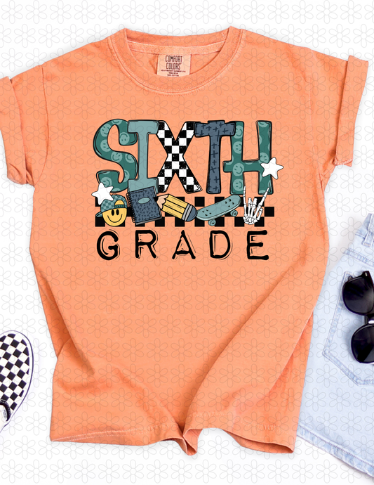 CHECKERED Grade Levels (Multiple Grade Levels) Completed Tee