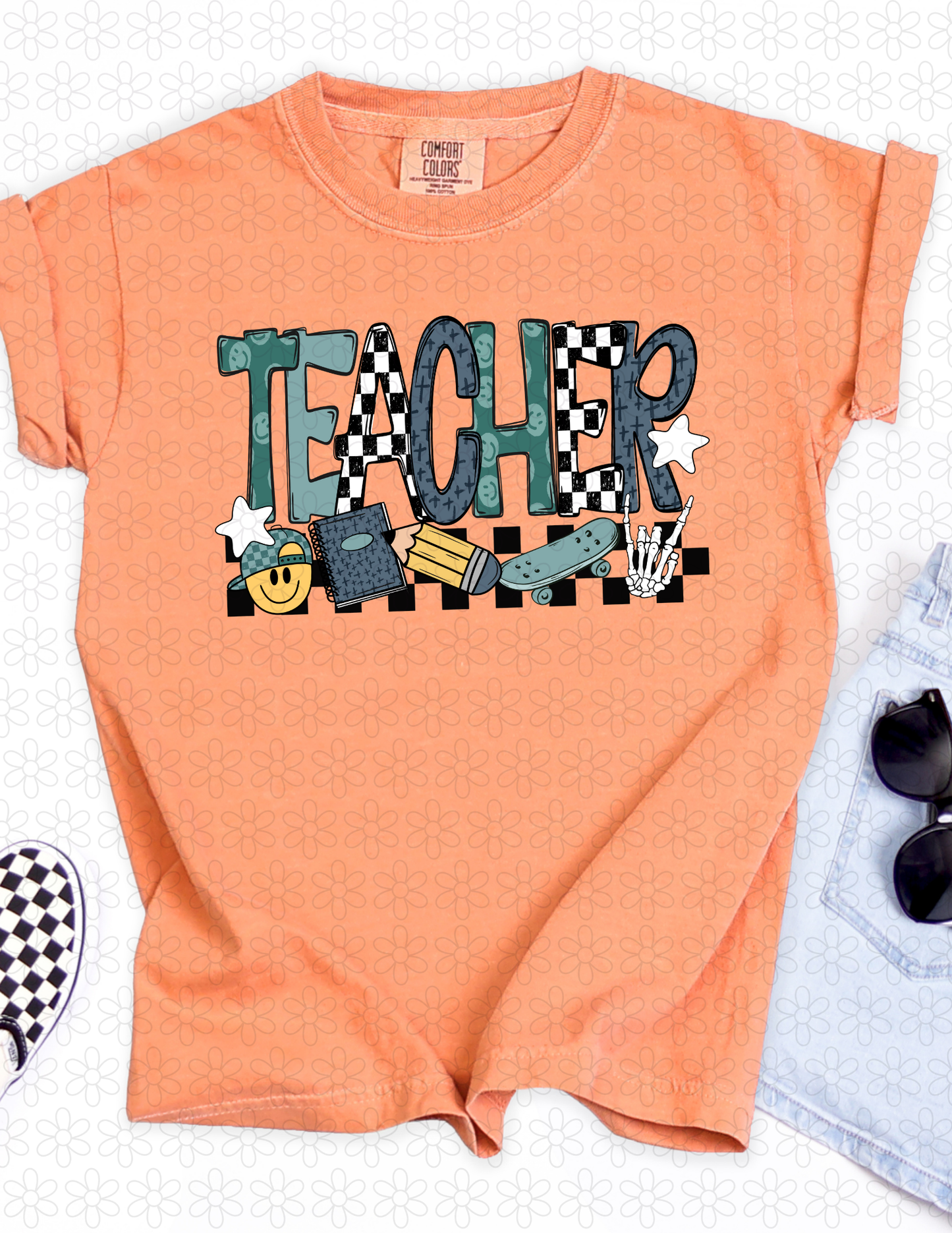 CHECKERED Job Titles (Multiple Options) Completed Tee