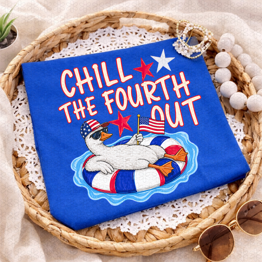 CHILL THE FOURTH OUT Completed Tee