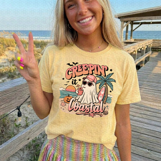 CREEPIN  COASTAL Completed Tee