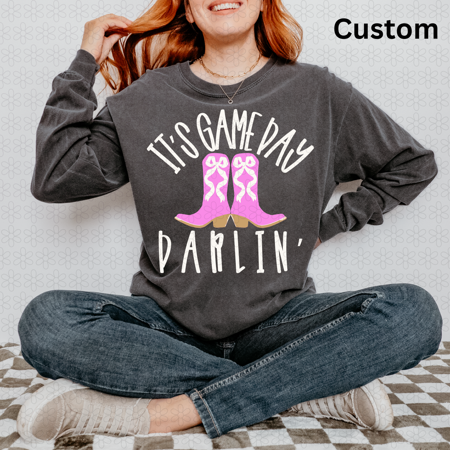 CUSTOM Its game day boots Completed Tee