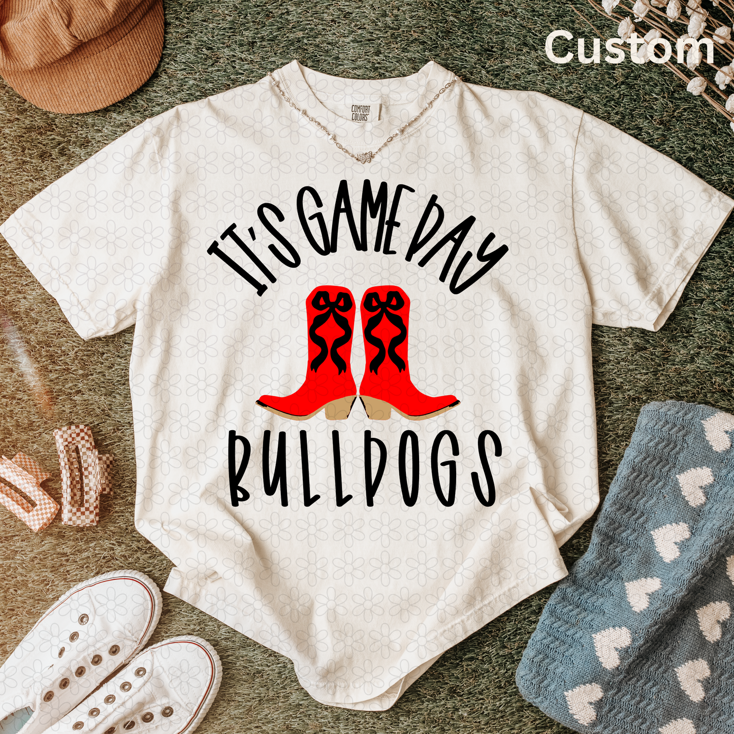 CUSTOM Its game day boots Completed Tee