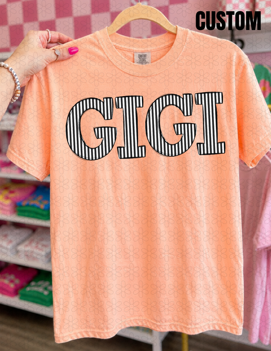 CUSTOM STRIPES ALPHA Completed Tee