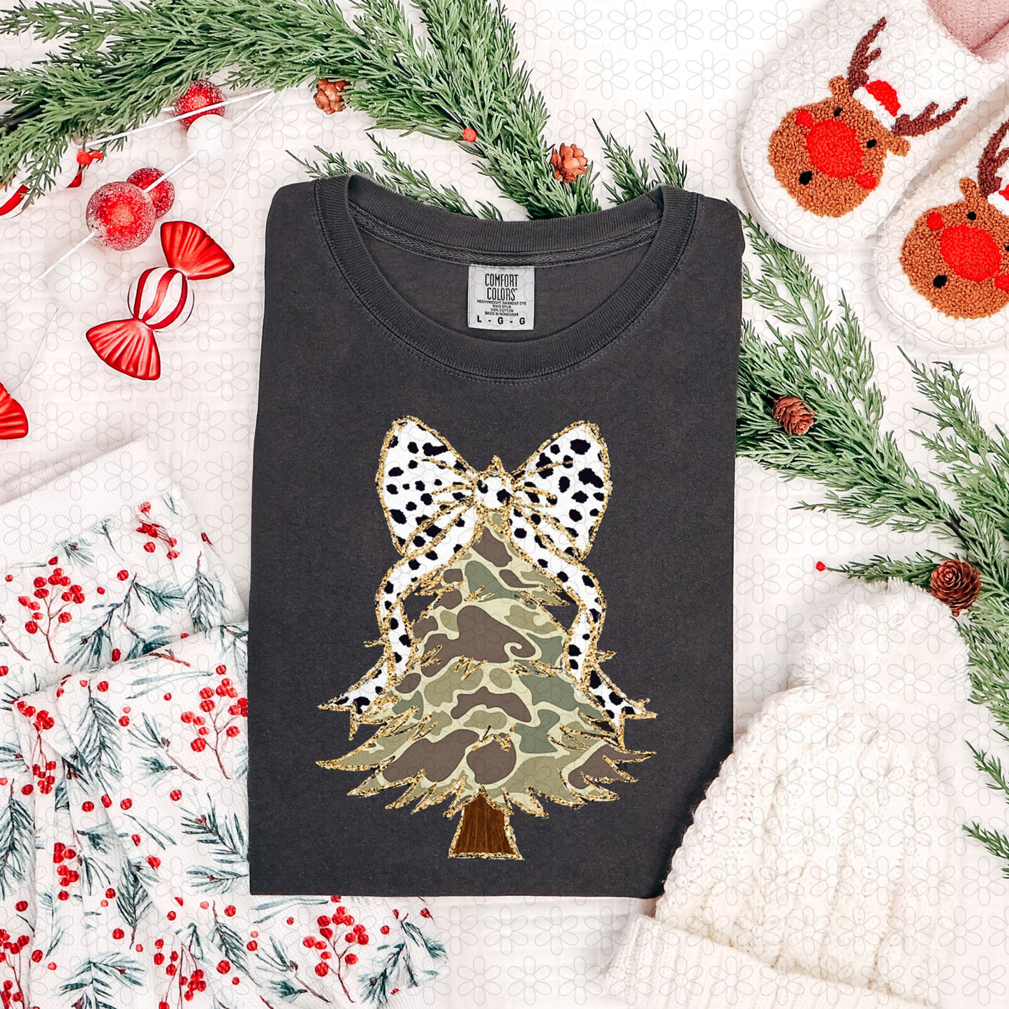 Camo Christmas Tree Completed Tee