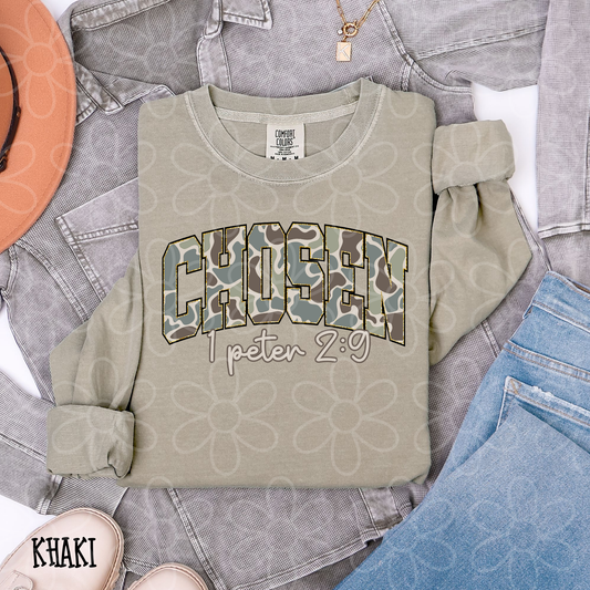 Camo Gold Chosen Kids Completed Tee