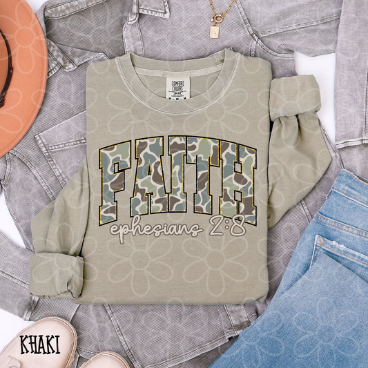 Camo Gold Faith Completed Tee