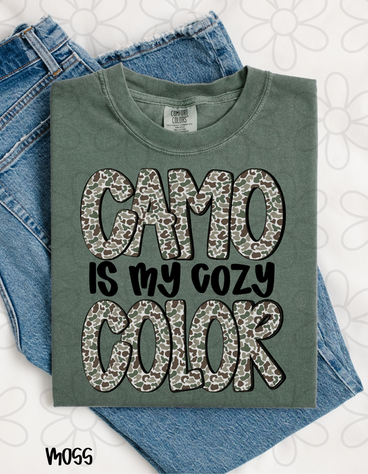 Camo Is My Cozy Color Completed Tee