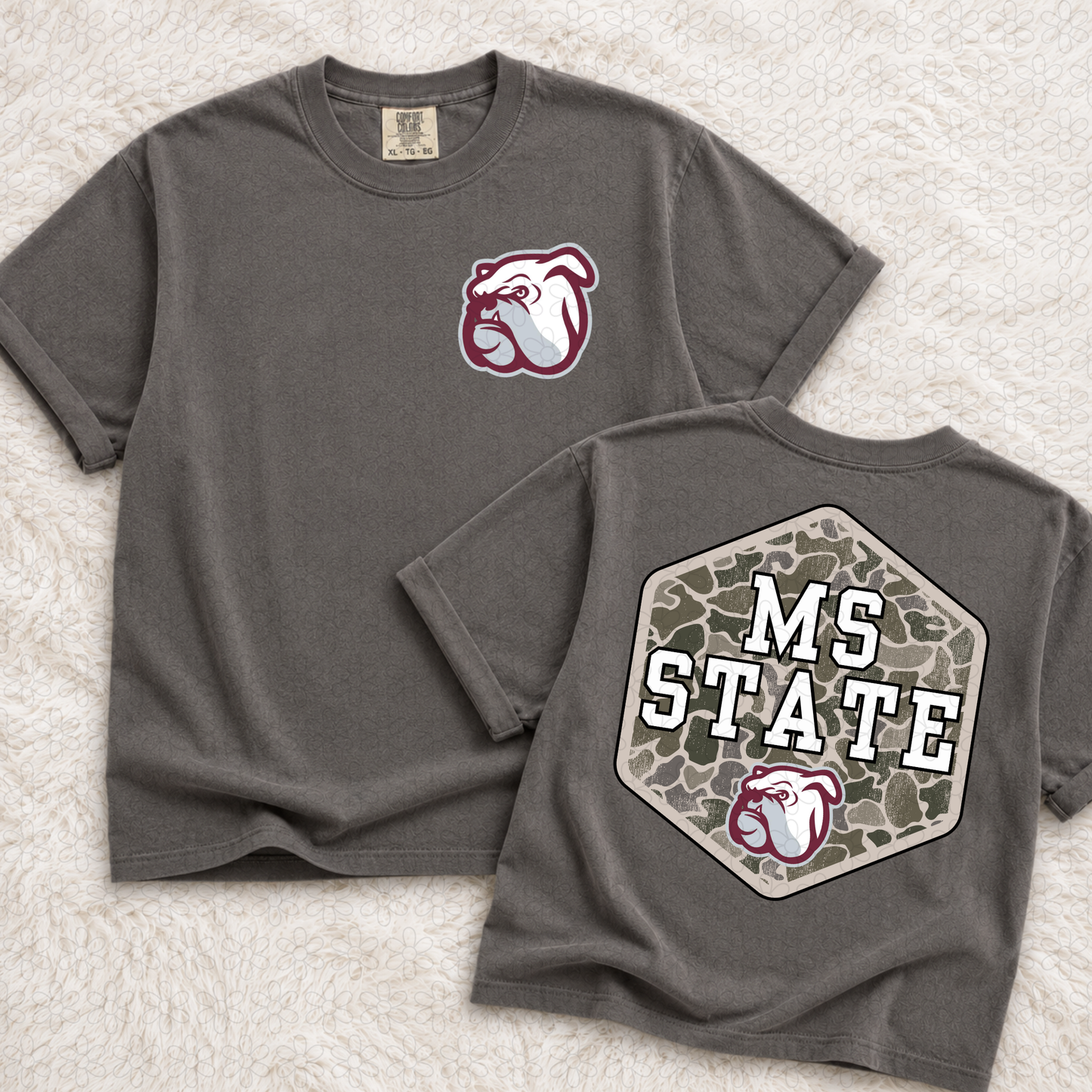 Camo Sports Teams (We Can Do Customs, Mascots MUST be Emailed) Completed Tee