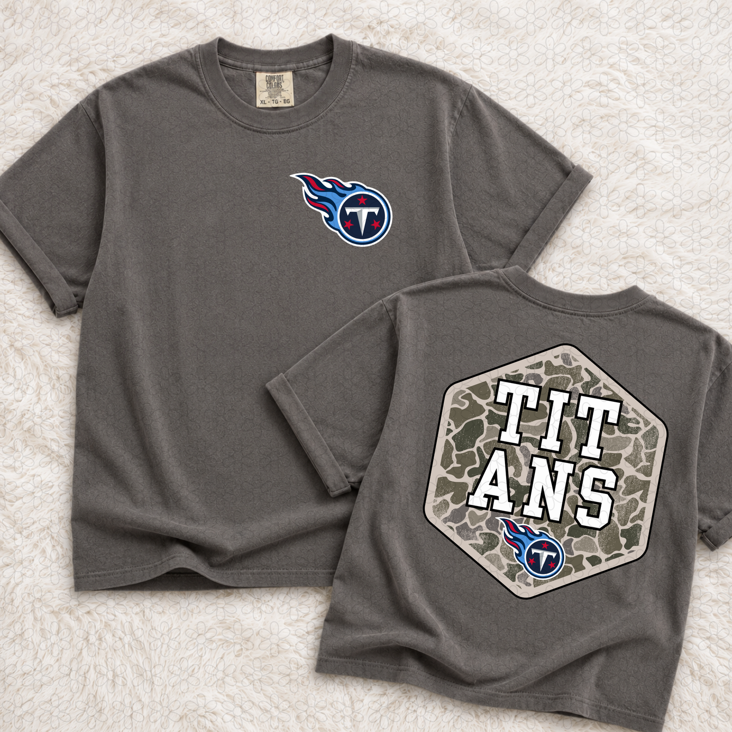 Camo Sports Teams (We Can Do Customs, Mascots MUST be Emailed) Completed Tee