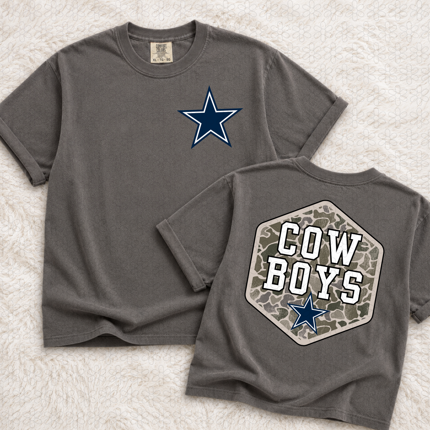 Camo Sports Teams (We Can Do Customs, Mascots MUST be Emailed) Completed Tee
