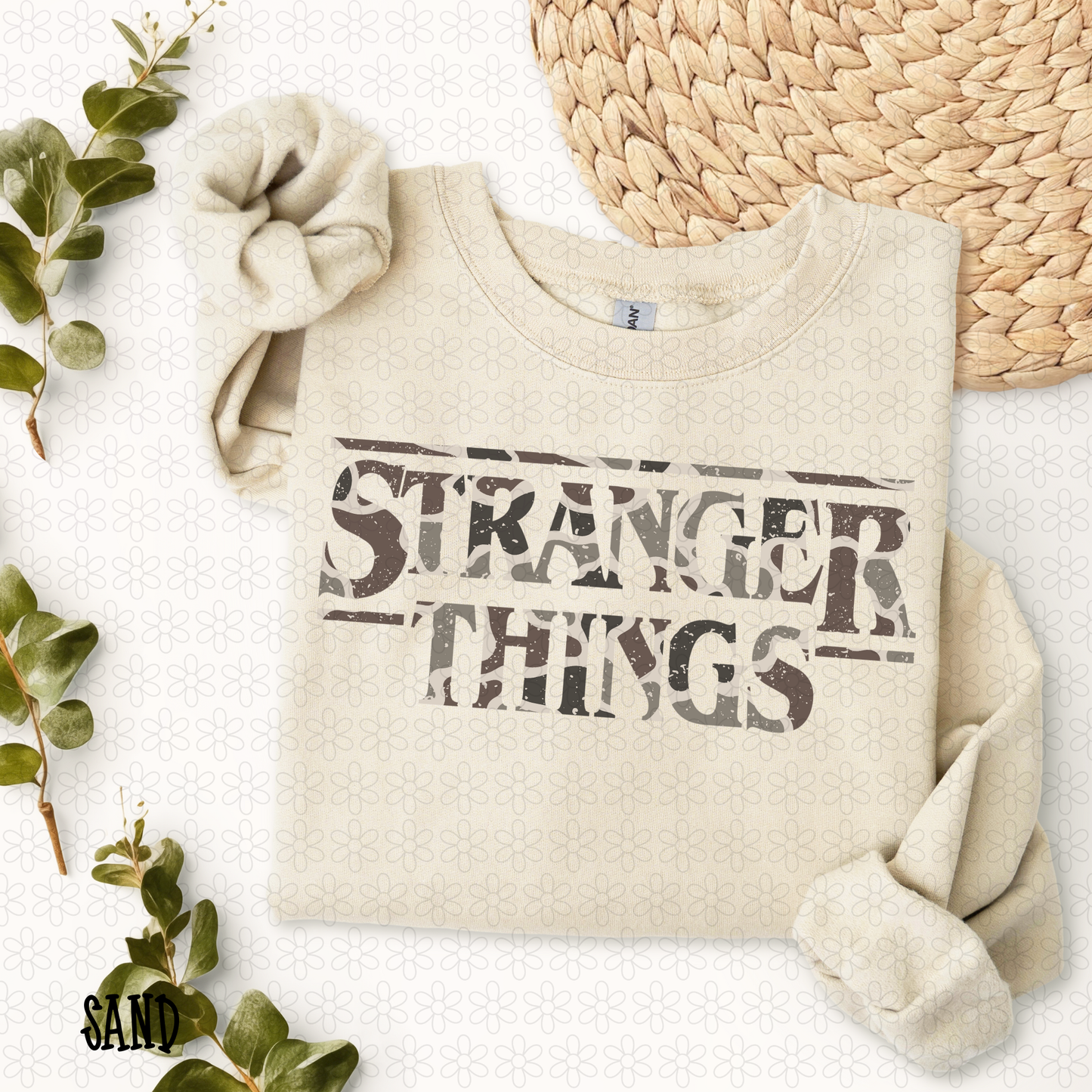 Camo Stranger Things Completed Tee