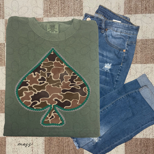 Camo Western Ace Kids Completed Tee