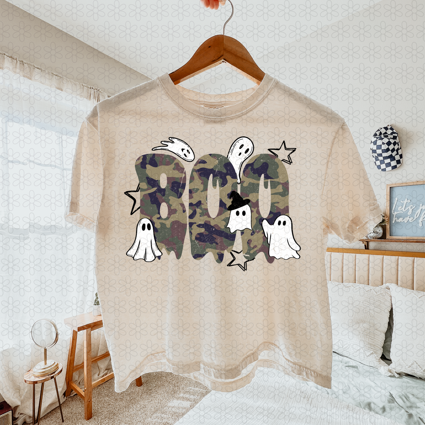 Camo Boo Completed Tee