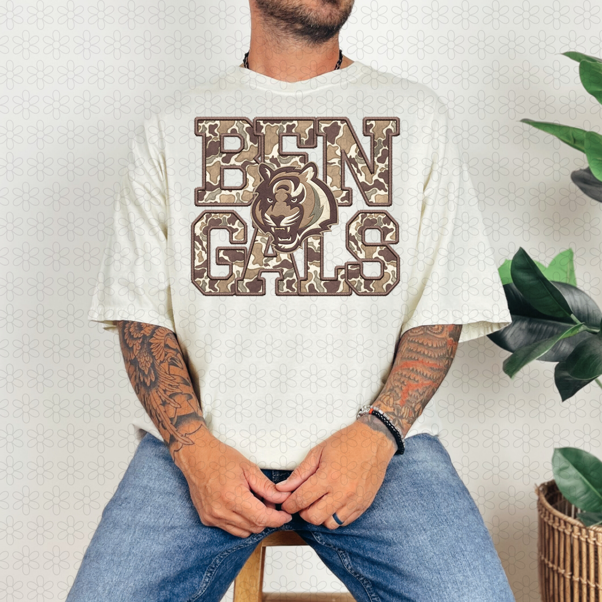 Camo Football Teams- Multiple OPTIONS ONLY- NO CUSTOMS Completed Tee