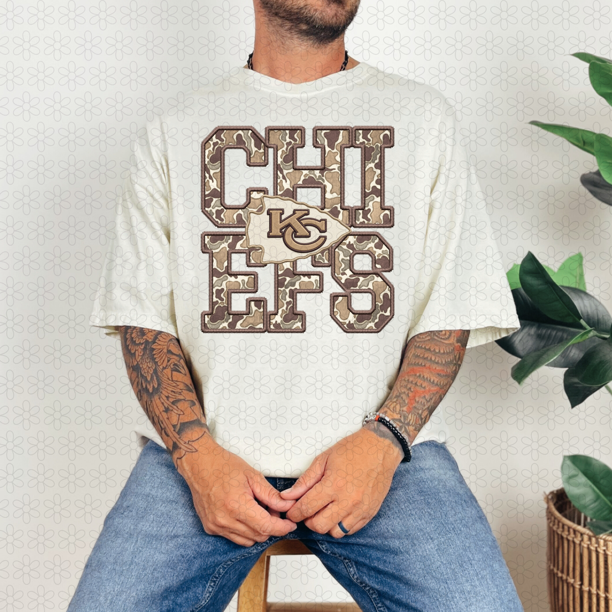 Camo Football Teams- Multiple OPTIONS ONLY- NO CUSTOMS Completed Tee