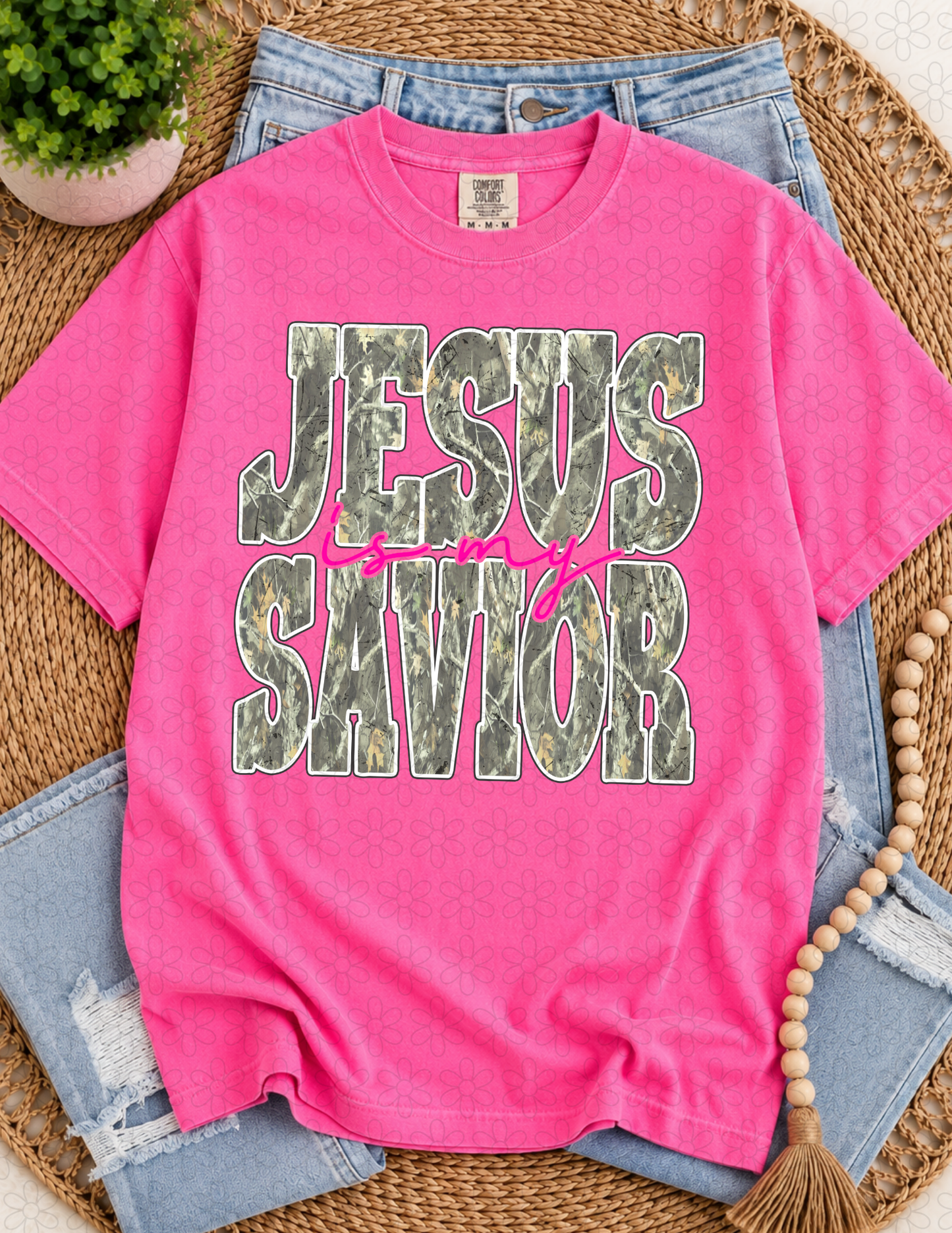Camo Jesus Is my Savior DTF Transfer