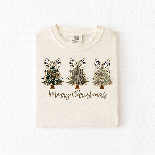 Camo Merry Christmas Completed Tee