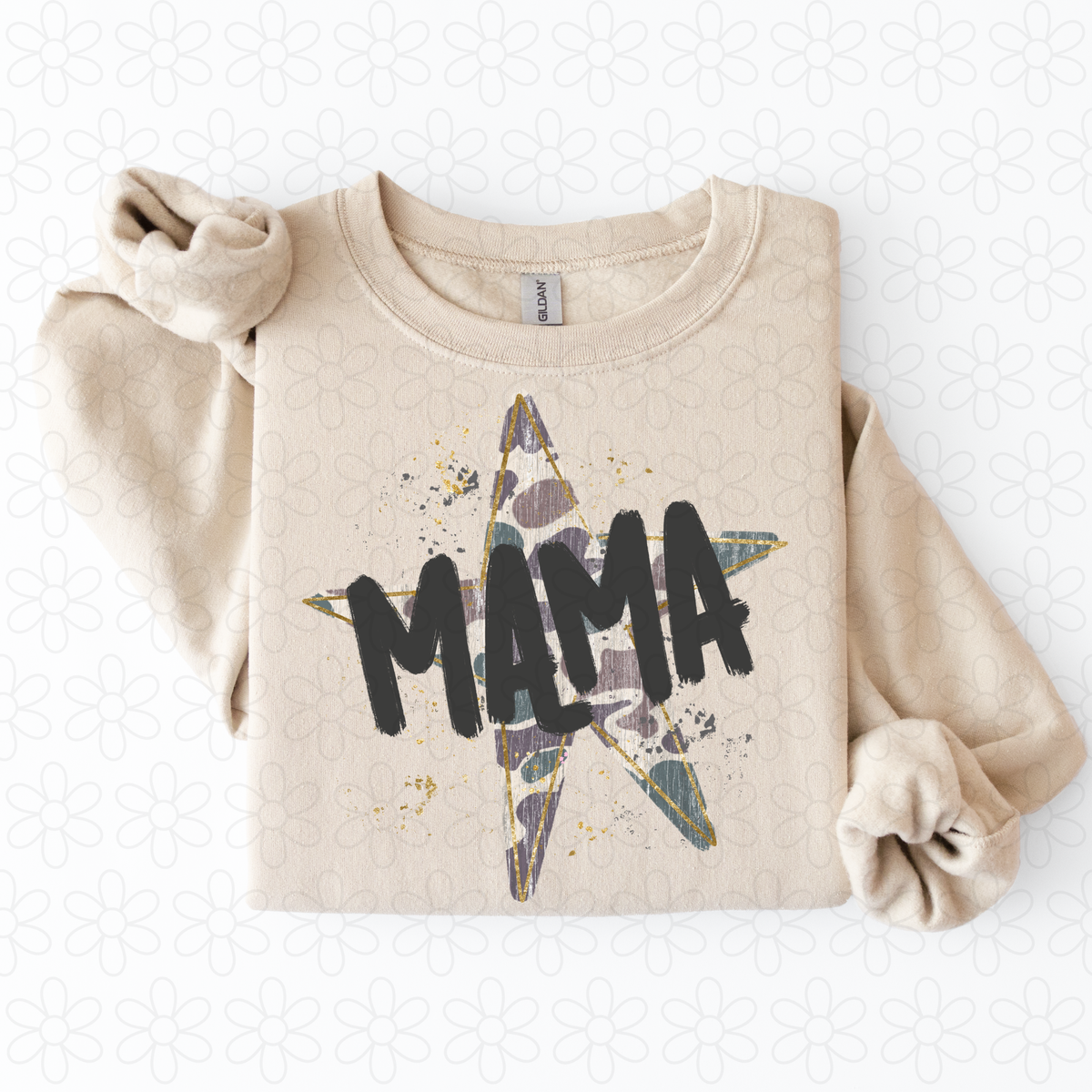 Camo Star Mama Completed Tee
