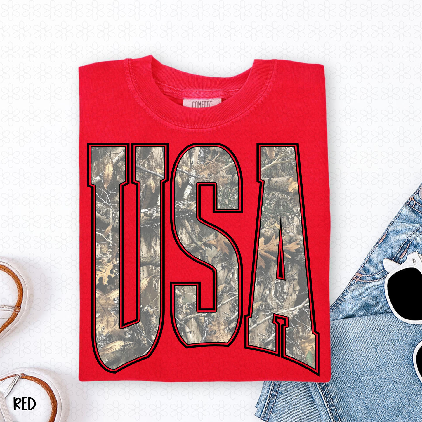 Camo USA Completed Tee