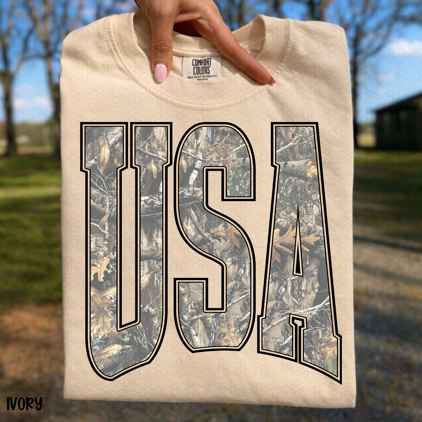 Camo USA Completed Tee