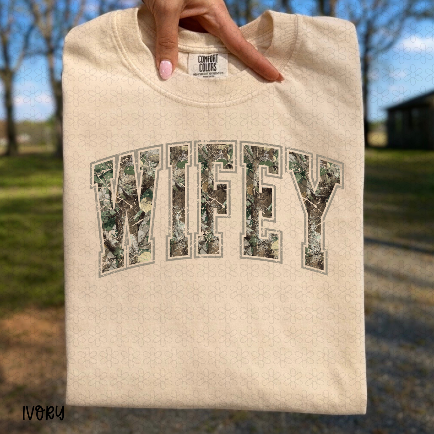 Camo Wifey Completed Tee