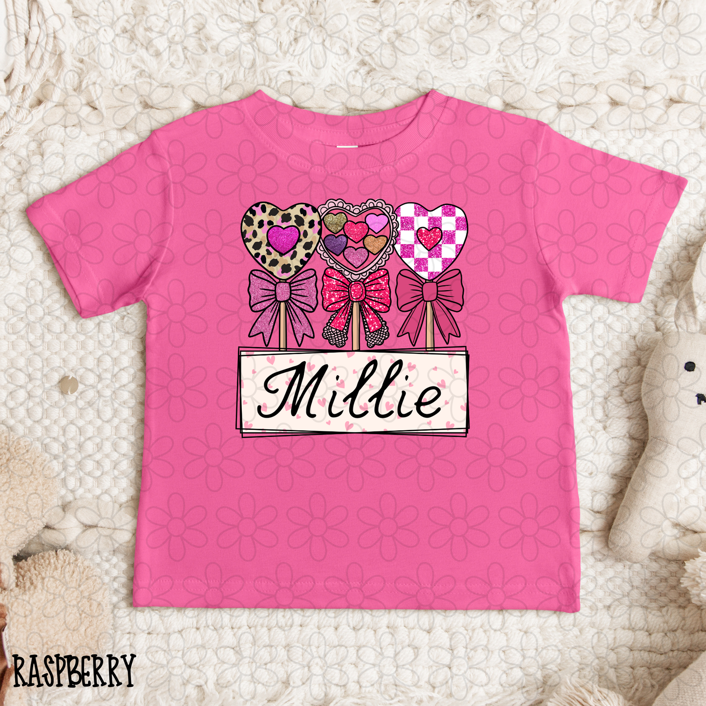 Candy Hearts Custom Name DTF Transfer