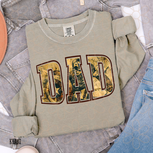 Captain America Dad DTF Transfer