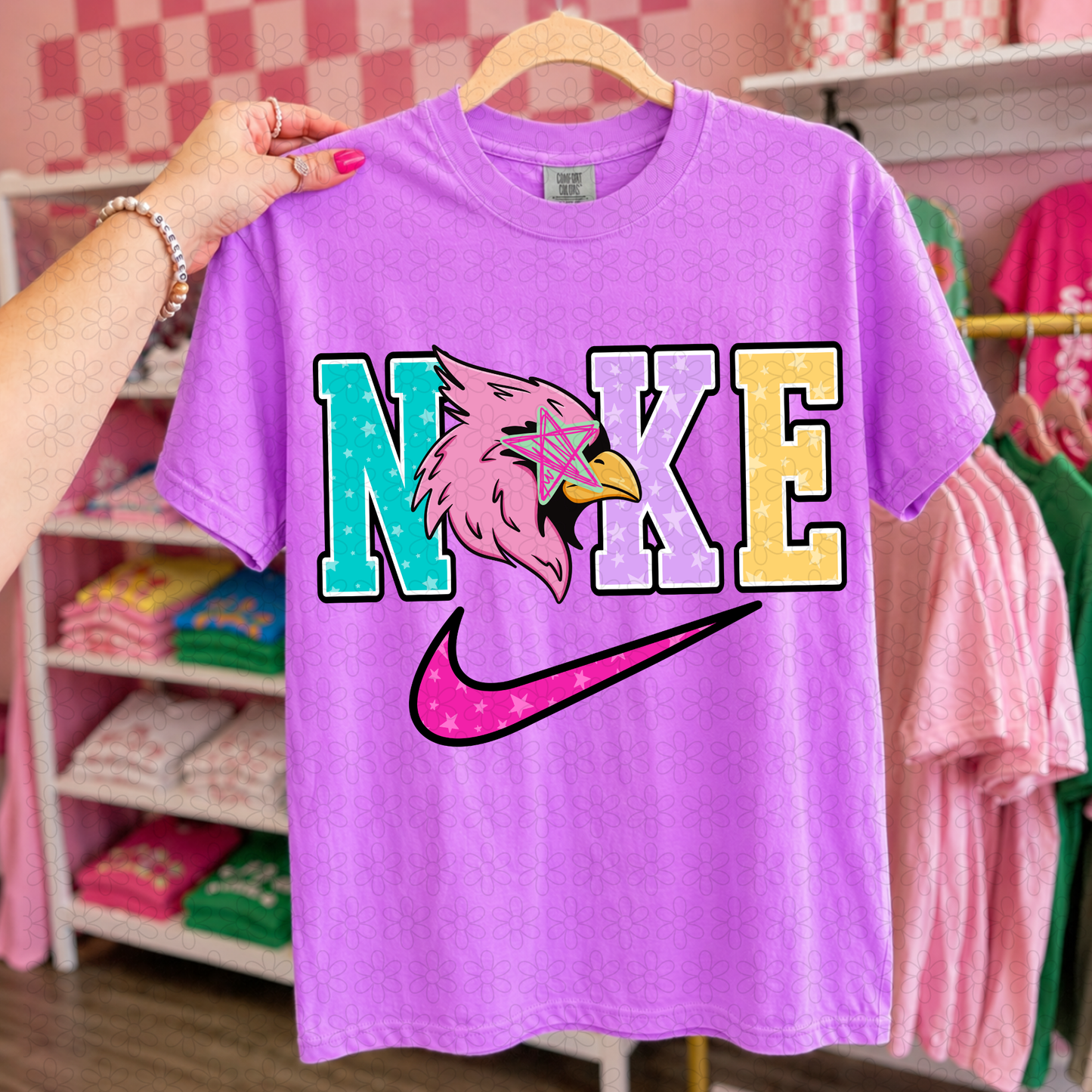 Swoosh Preppy Teams DTF Transfer