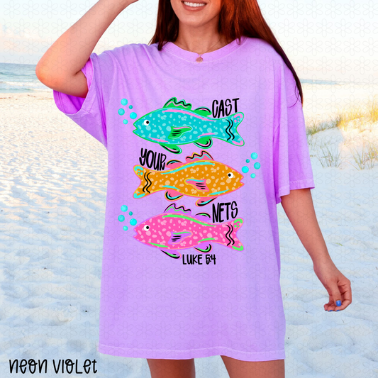 Cast Your Nets DTF Transfer