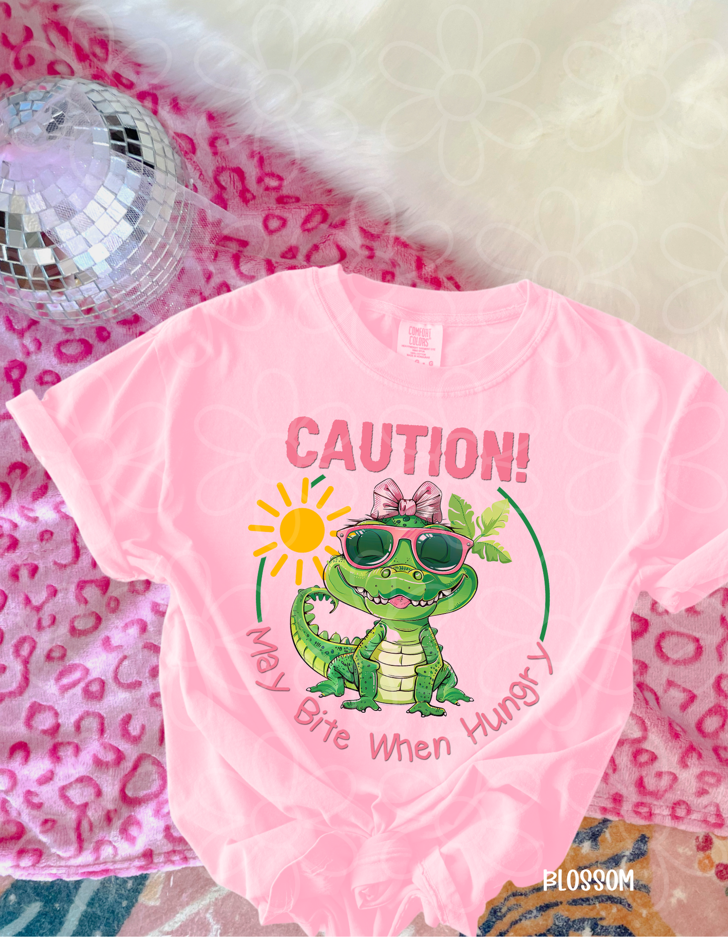 Caution May Bite When Hungry DTF Transfer