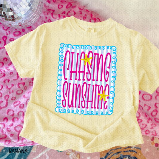 Chasing Sunshine Completed Tee